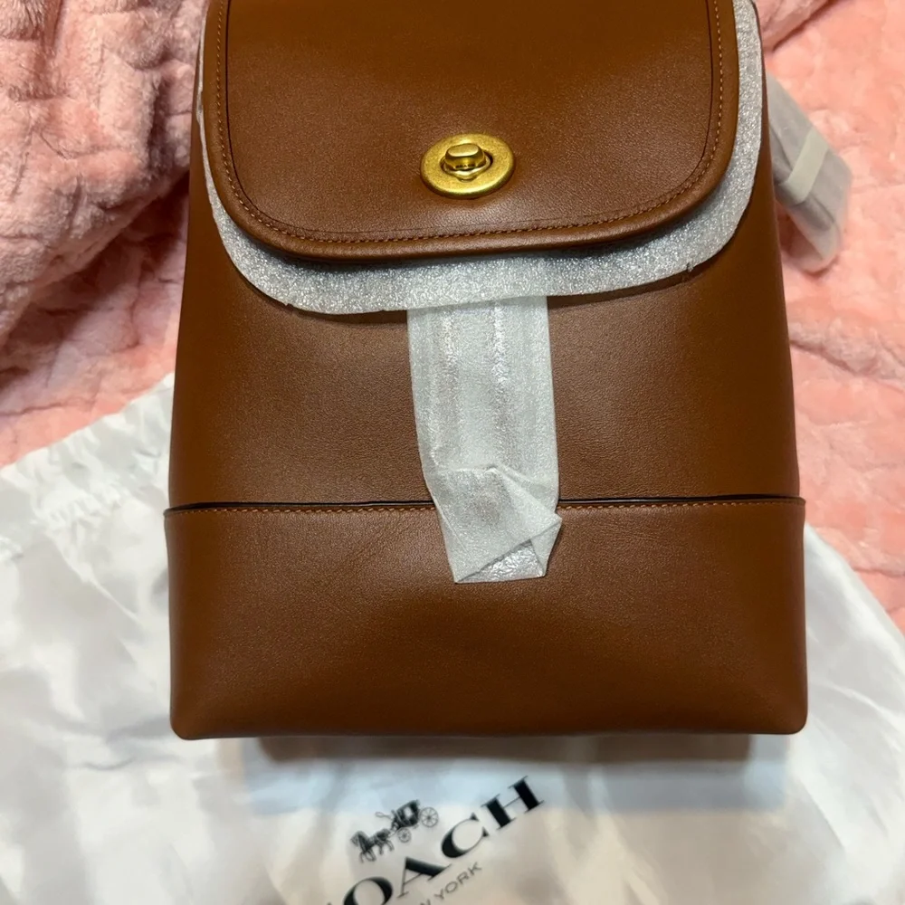 Coach The Summer I Turned Pretty Turnlock Backpack - Picture 6 of 7